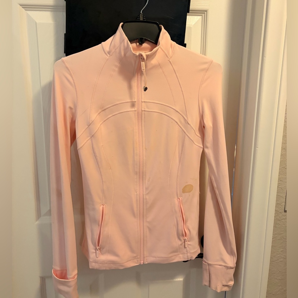 Light Pink Women's Zip-Up Jacket - USED Lululemon Define Jacket
